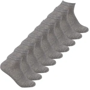 Women's Socks Sport Trainer Liner Grey 9 Pairs