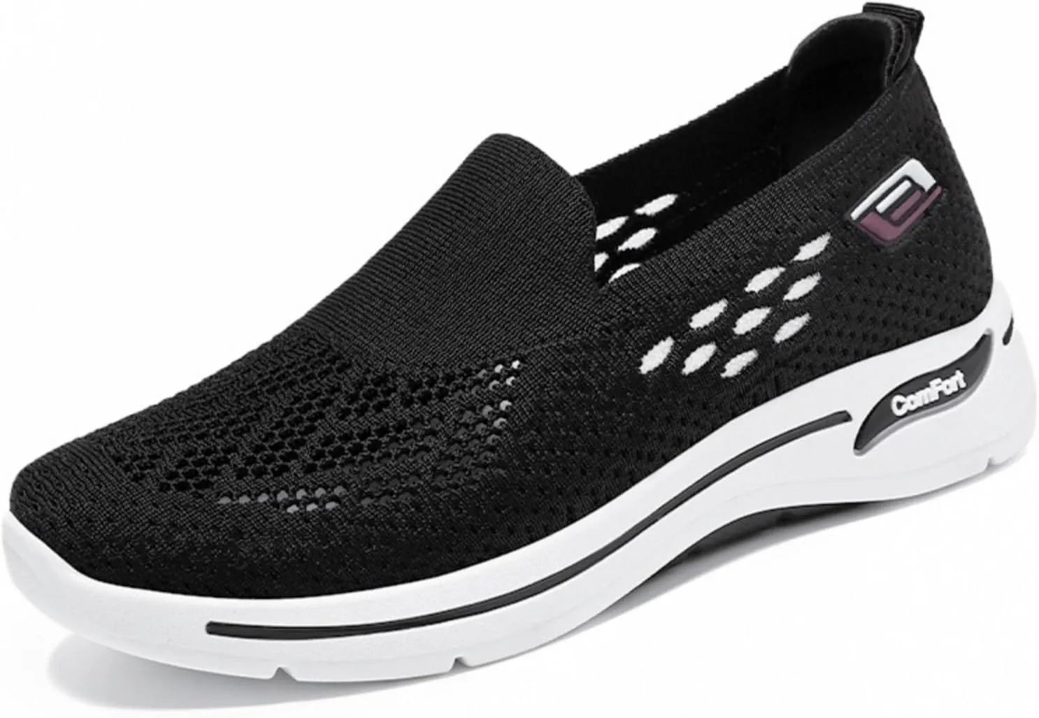 Womens Walking Shoes Comfortable Casual Ladies Athletic Shoes Casual Slip on Shoe Summer Running Sneakers Comfortable Breathable Non Slip Work Sneakers Running Jogging Sneaker