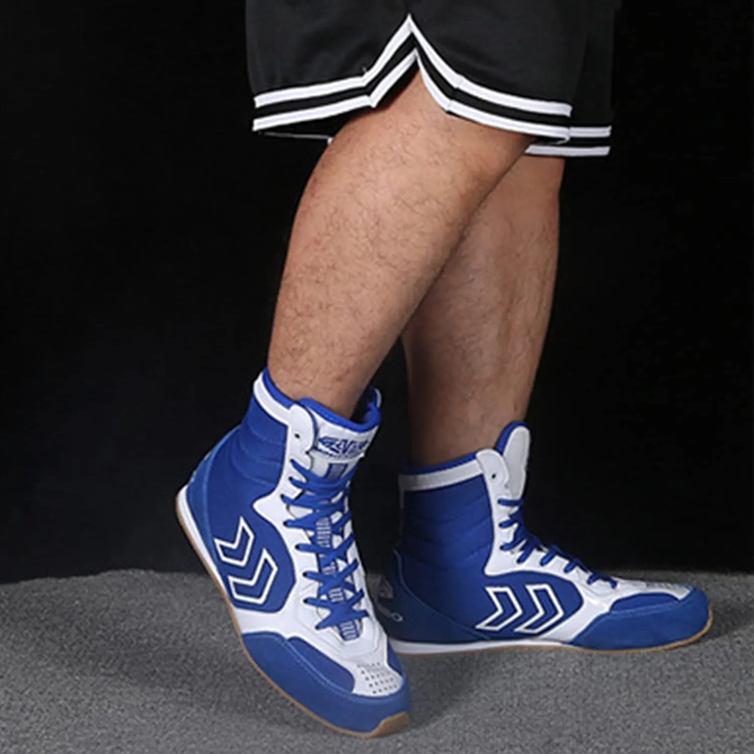 Wrestling Shoes Unisex Boxing Sports Training Breathable Mesh Youth Kickboxing Boot Lightweight Weightlifting Footwear for Adults