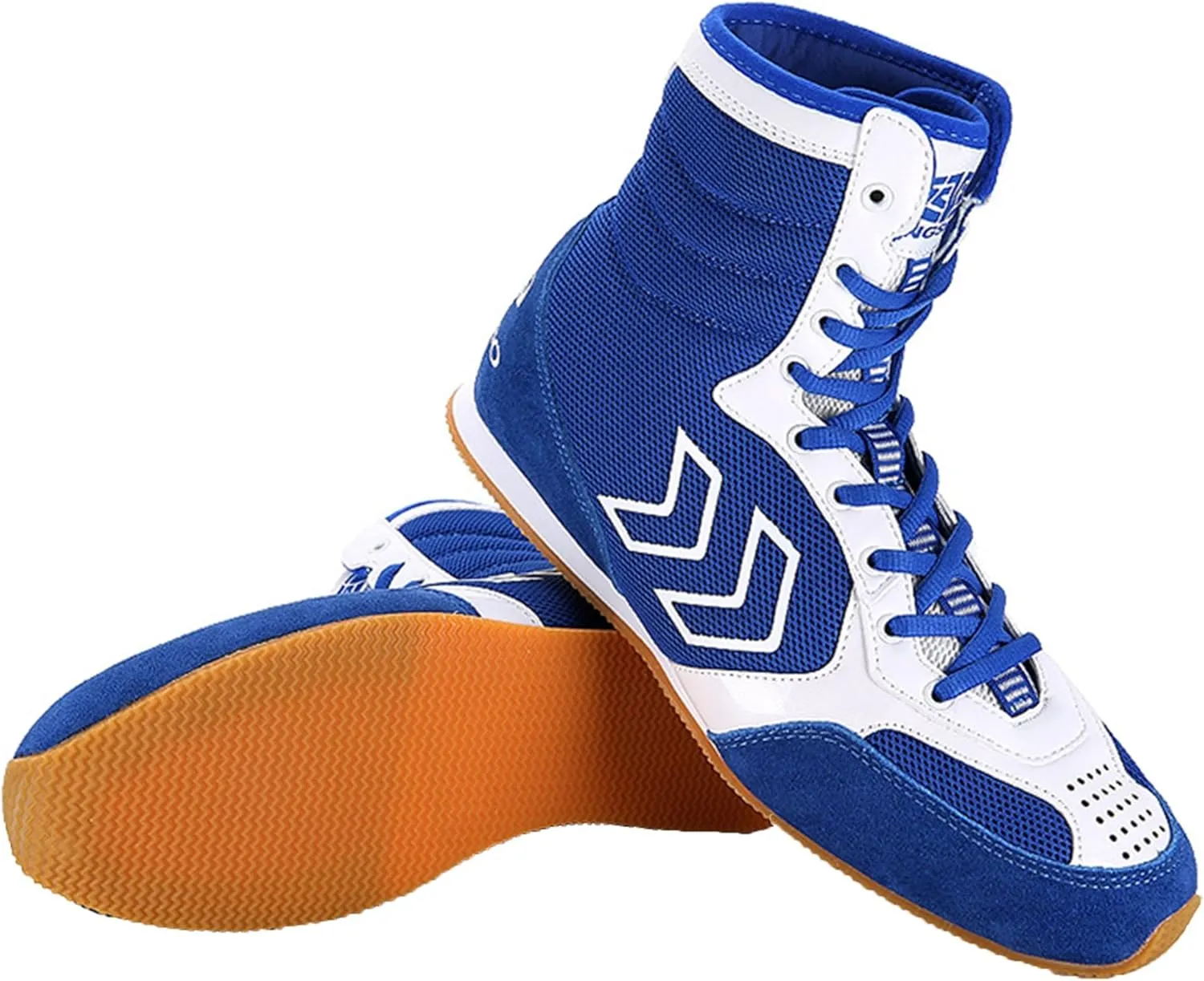 Wrestling Shoes Unisex Boxing Sports Training Breathable Mesh Youth Kickboxing Boot Lightweight Weightlifting Footwear for Adults