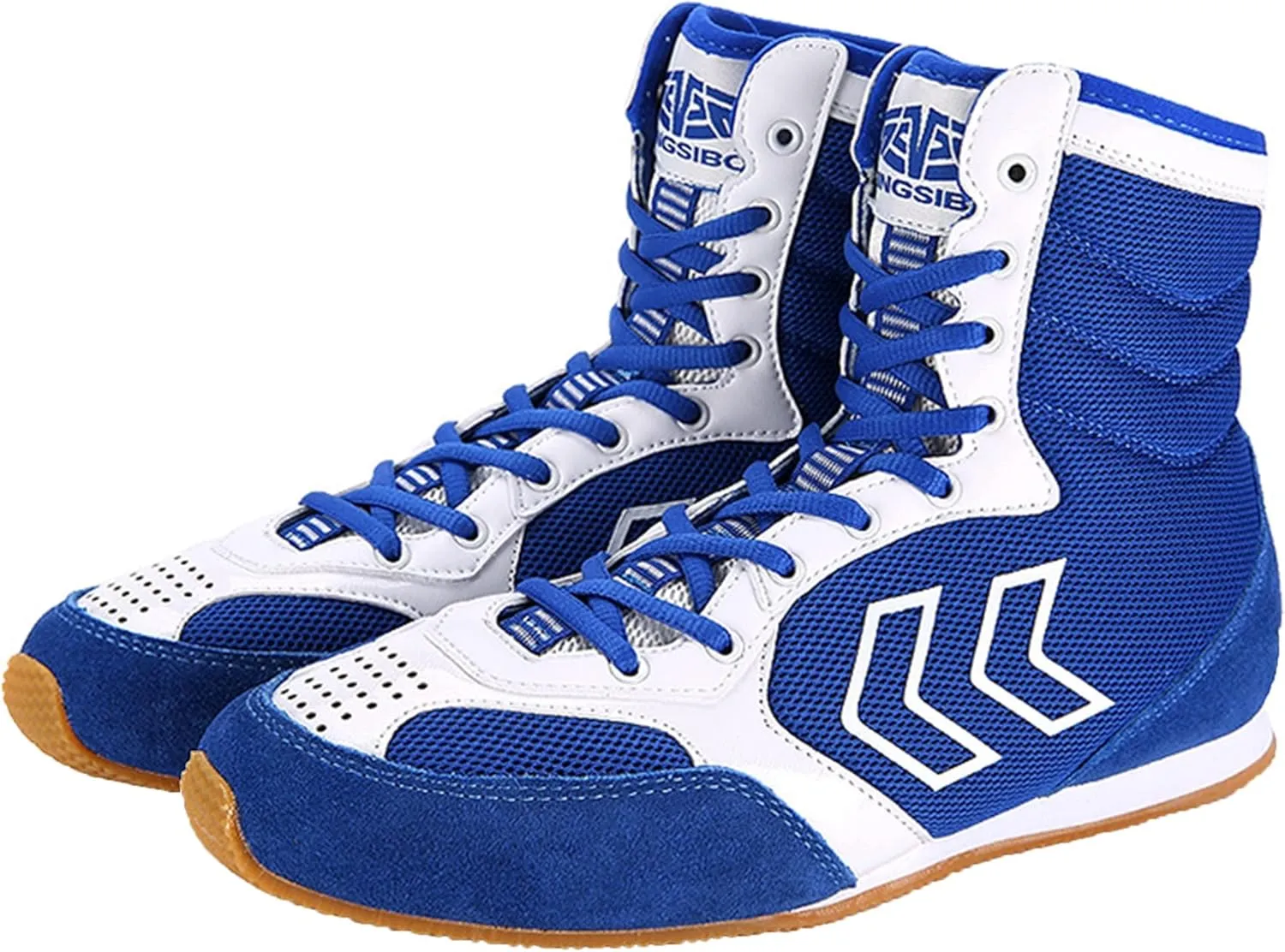 Wrestling Shoes Unisex Boxing Sports Training Breathable Mesh Youth Kickboxing Boot Lightweight Weightlifting Footwear for Adults