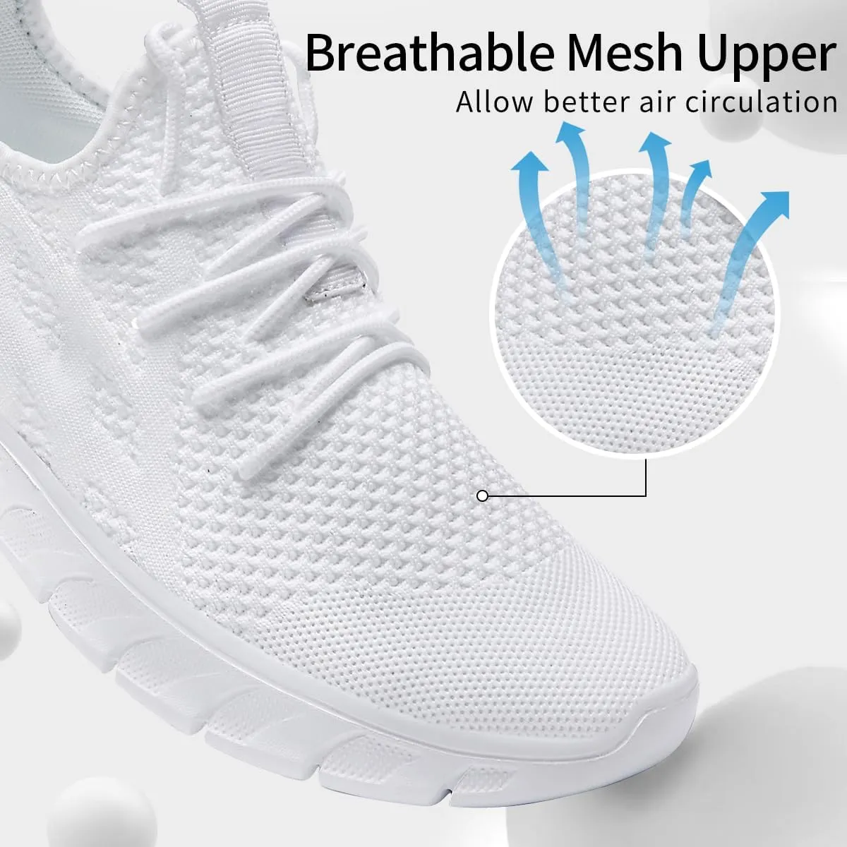 WYGRQBN Mens Walking Shoes Lightweight Breathable Slip On Running Shoes Gym Workout Tennis Fashion Sneakers