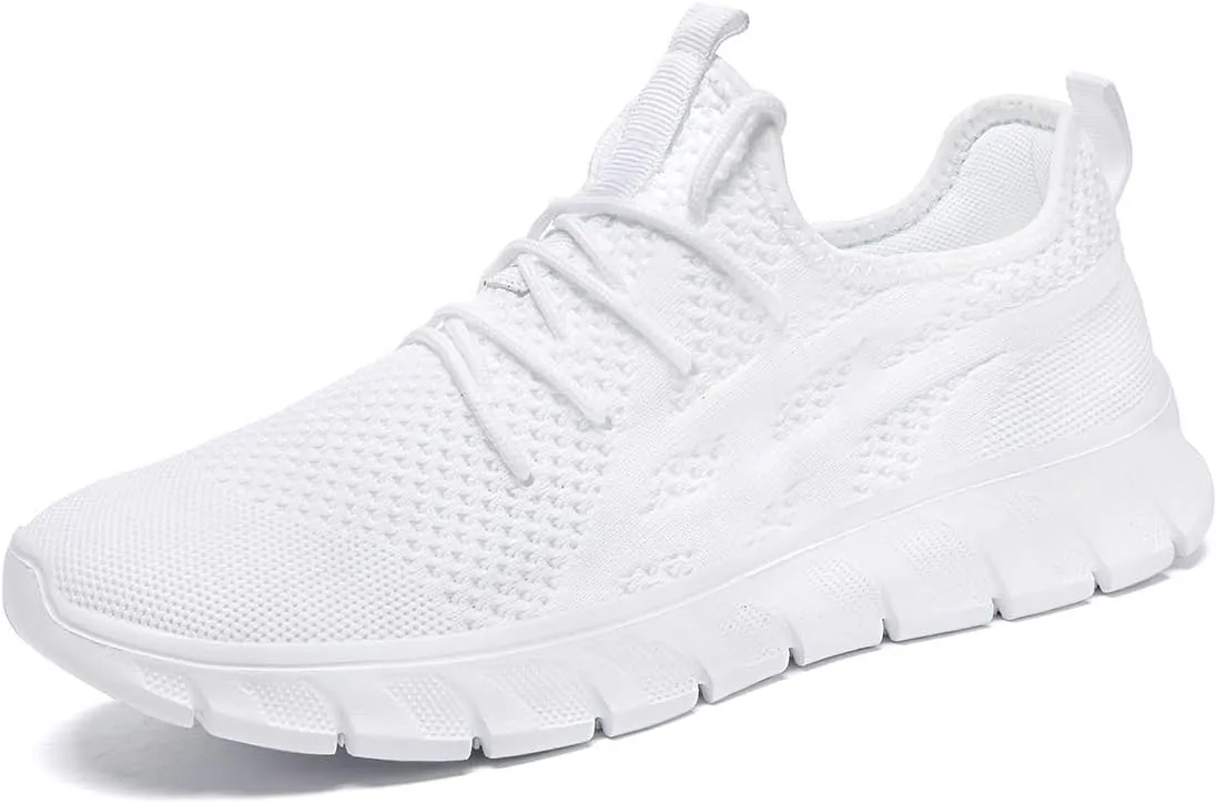 WYGRQBN Mens Walking Shoes Lightweight Breathable Slip On Running Shoes Gym Workout Tennis Fashion Sneakers