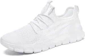 WYGRQBN Mens Walking Shoes Lightweight Breathable Slip On Running Shoes Gym Workout Tennis Fashion Sneakers