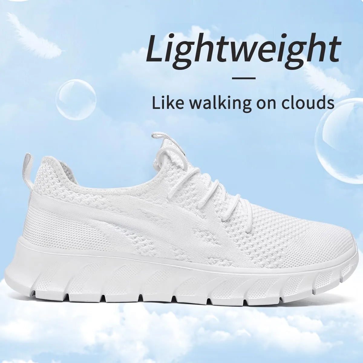 WYGRQBN Mens Walking Shoes Lightweight Breathable Slip On Running Shoes Gym Workout Tennis Fashion Sneakers