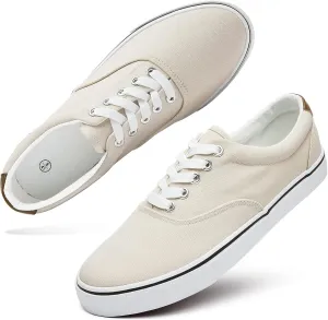 yageyan Men’s Low Top Canvas Walking Shoes Lace-up Fashion Sneakers Casual