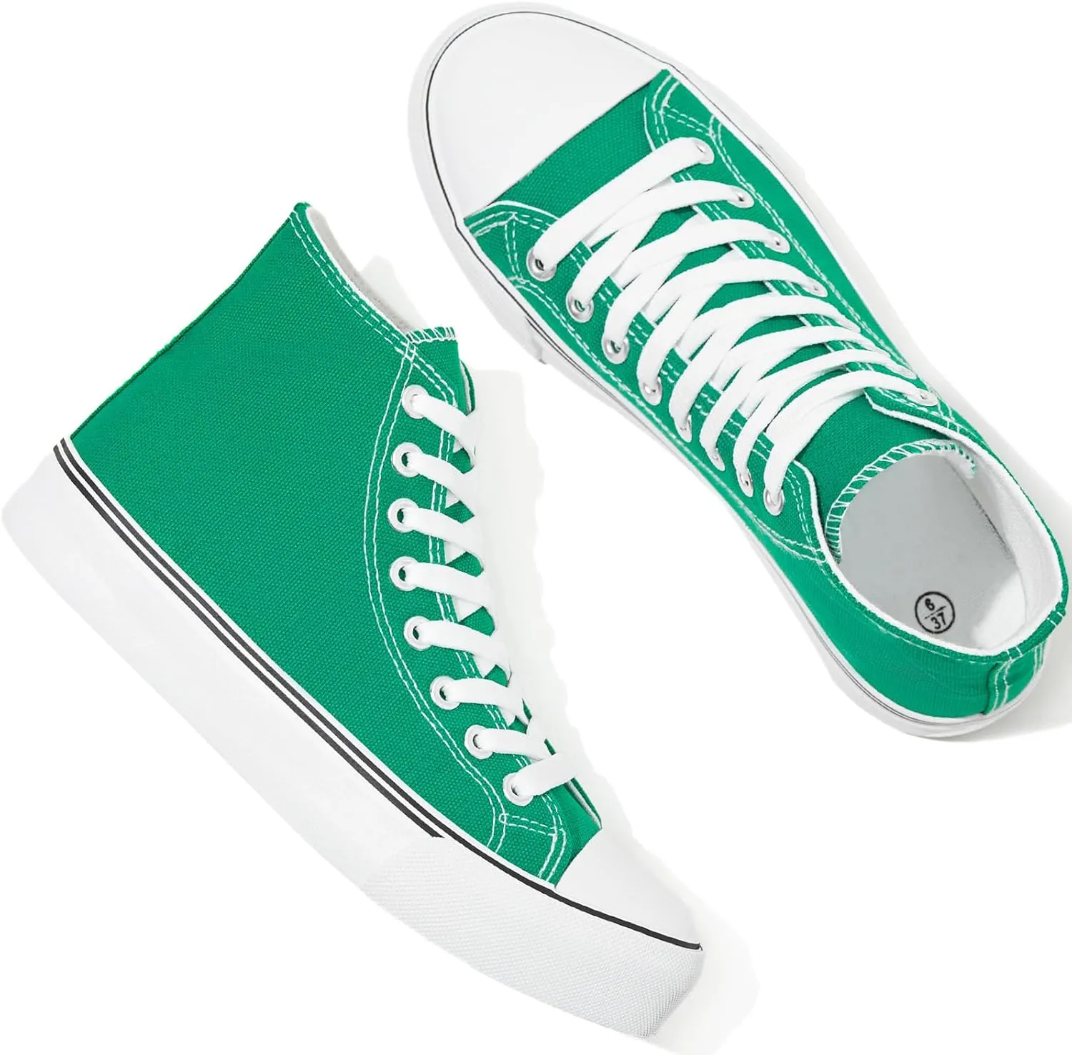 yageyan Womens High Top Canvas Sneakers Lace up Fashion Shoes for Women Casual Classic