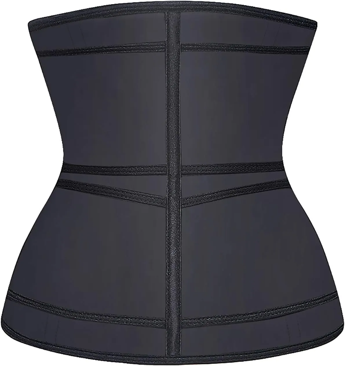 YIANNA Waist Trainer for Women Latex Underbust Double Training Belt Tummy Control Waist Cincher Sport Girdle