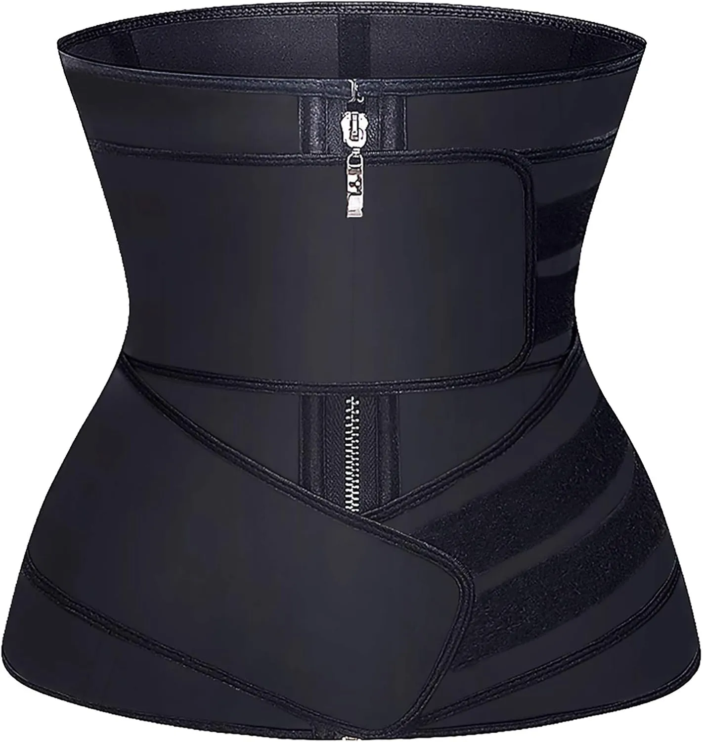 YIANNA Waist Trainer for Women Latex Underbust Double Training Belt Tummy Control Waist Cincher Sport Girdle