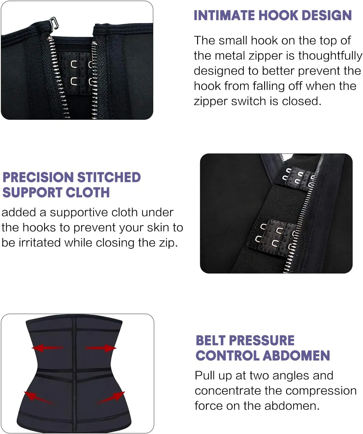 YIANNA Waist Trainer for Women Latex Underbust Double Training Belt Tummy Control Waist Cincher Sport Girdle