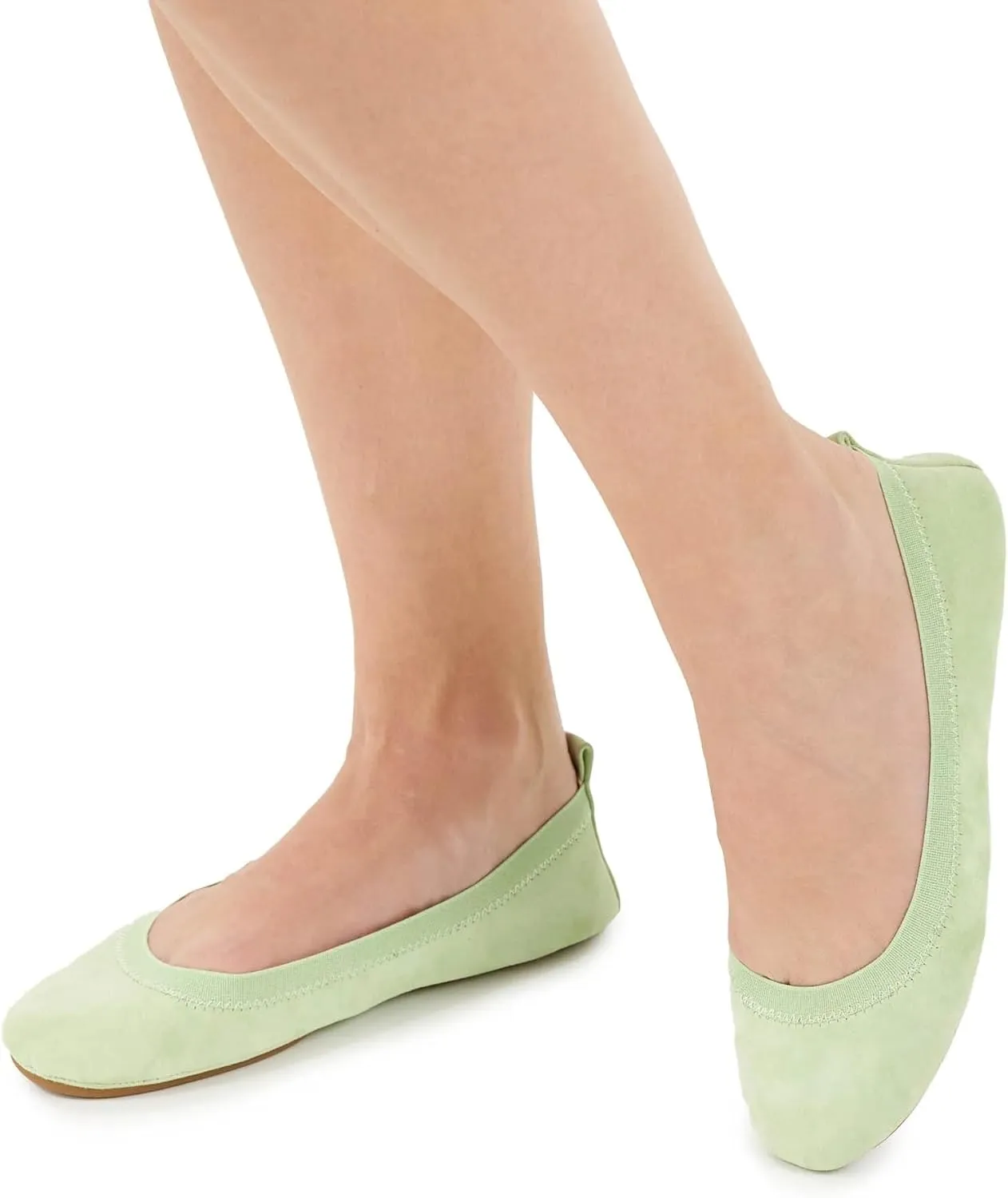 Yosi Samra Samara Womens Classic Leather Foldable Ballet Flat