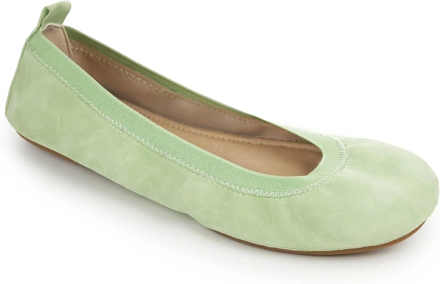 Yosi Samra Samara Womens Classic Leather Foldable Ballet Flat