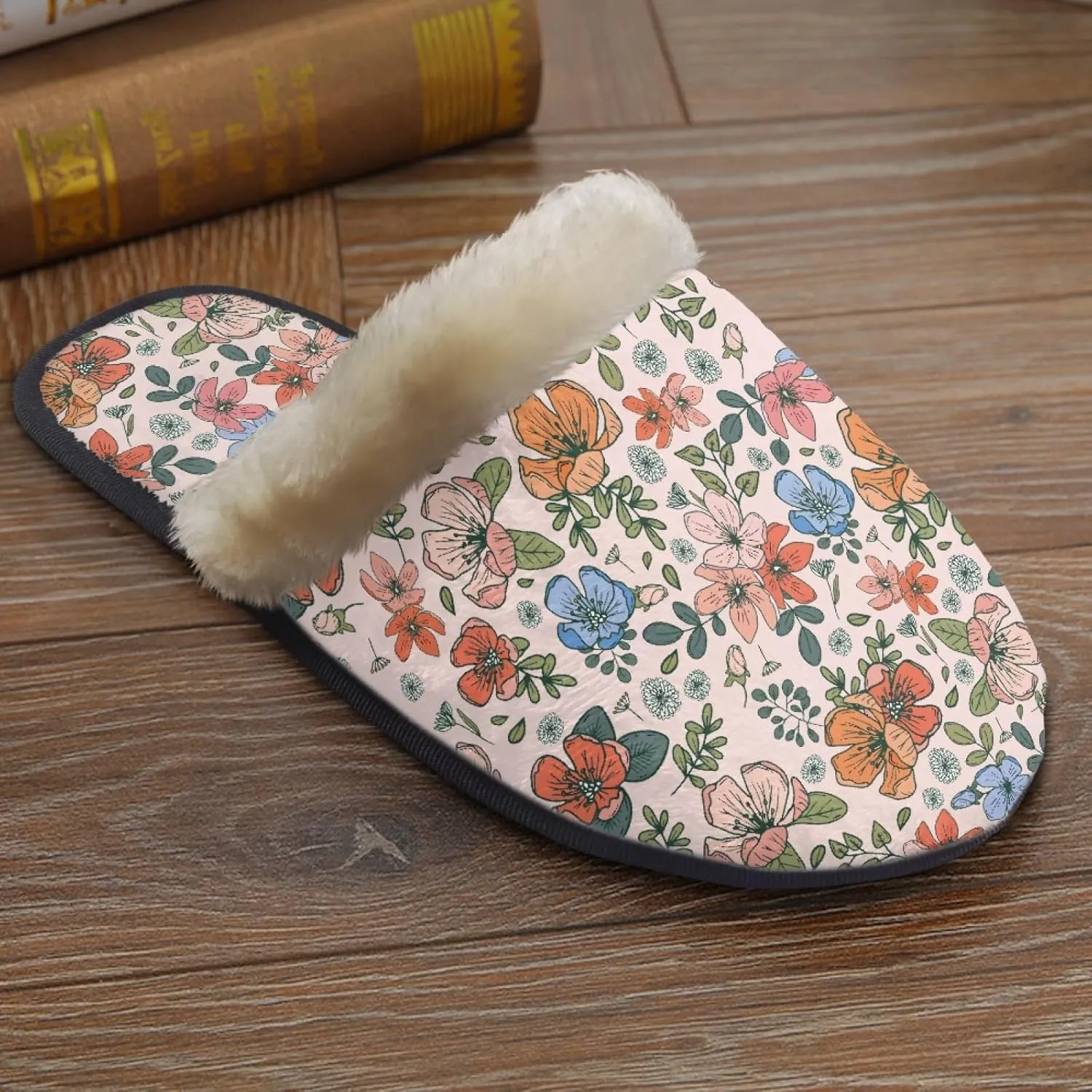 Yzaoxia House Slippers for Women Girls Soft Cozy Bedroom Slippers Fuzzy Warm Winter Anti Slip