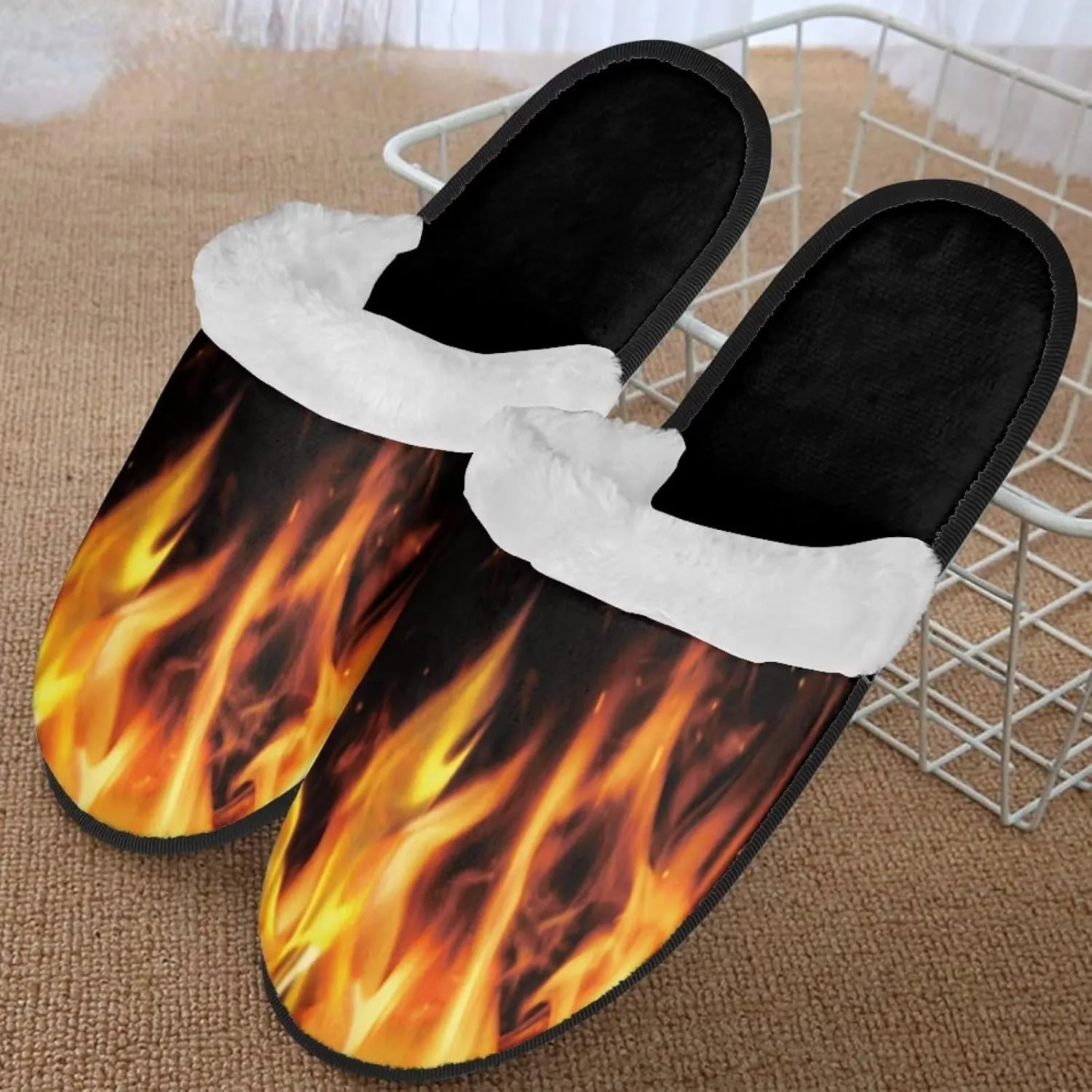 Yzaoxia House Slippers for Women Girls Soft Cozy Bedroom Slippers Fuzzy Warm Winter Anti Slip