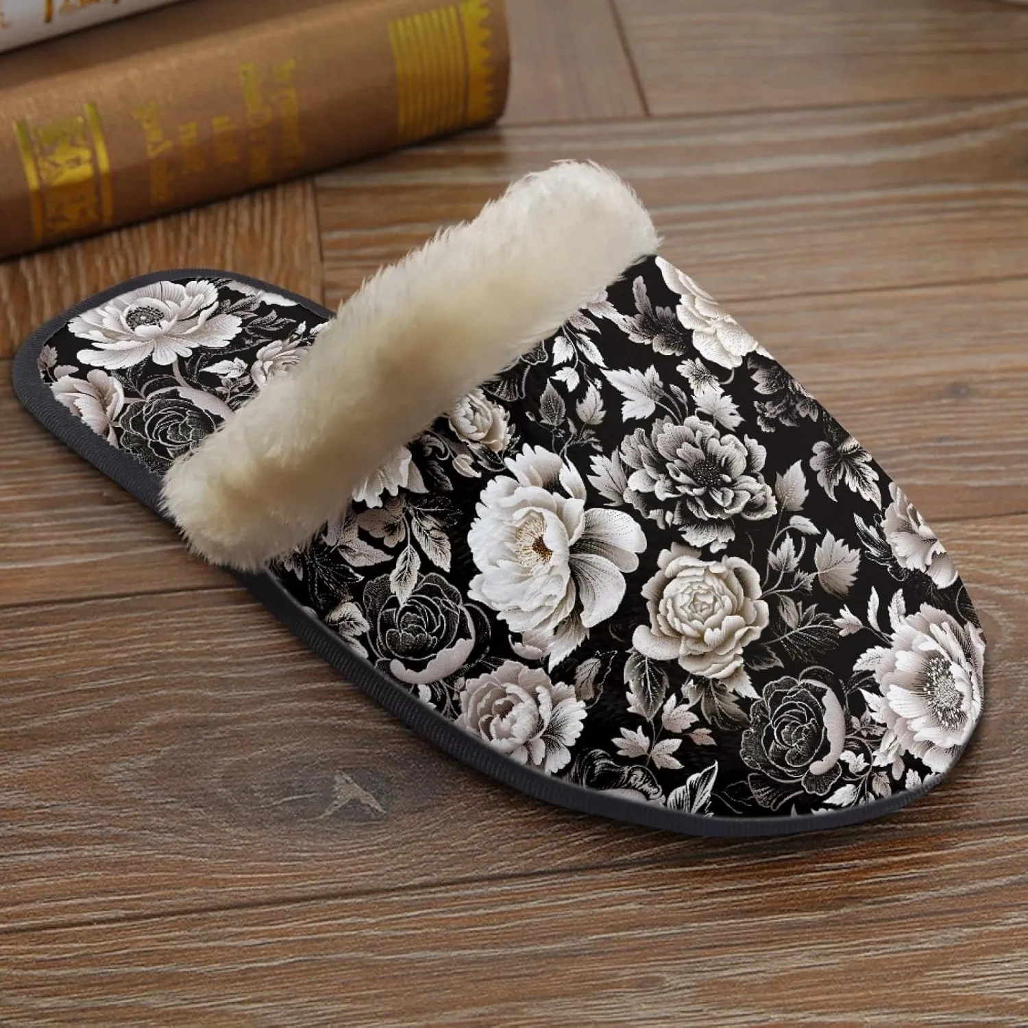 Yzaoxia House Slippers for Women Girls Soft Cozy Bedroom Slippers Fuzzy Warm Winter Anti Slip