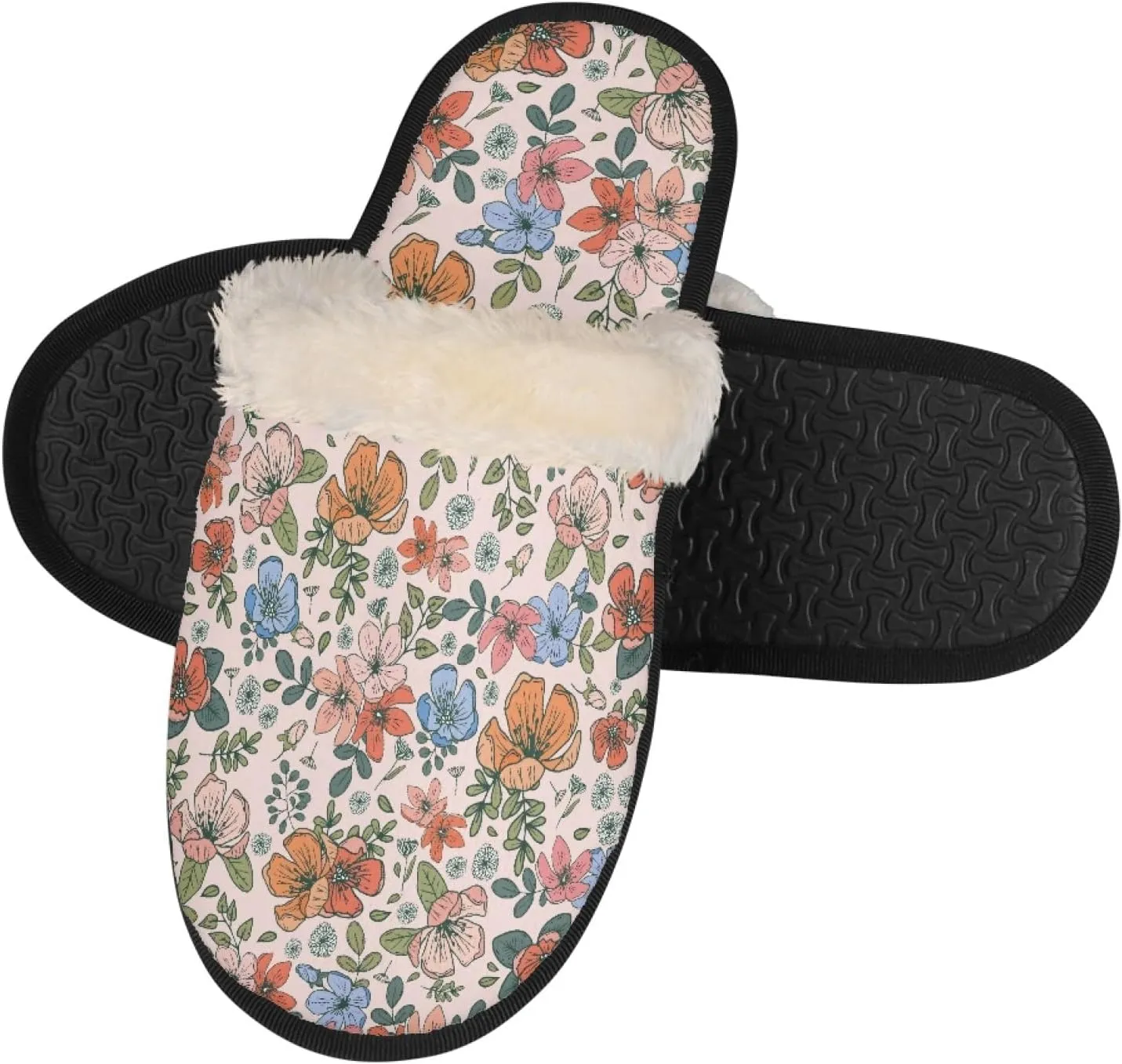 Yzaoxia House Slippers for Women Girls Soft Cozy Bedroom Slippers Fuzzy Warm Winter Anti Slip