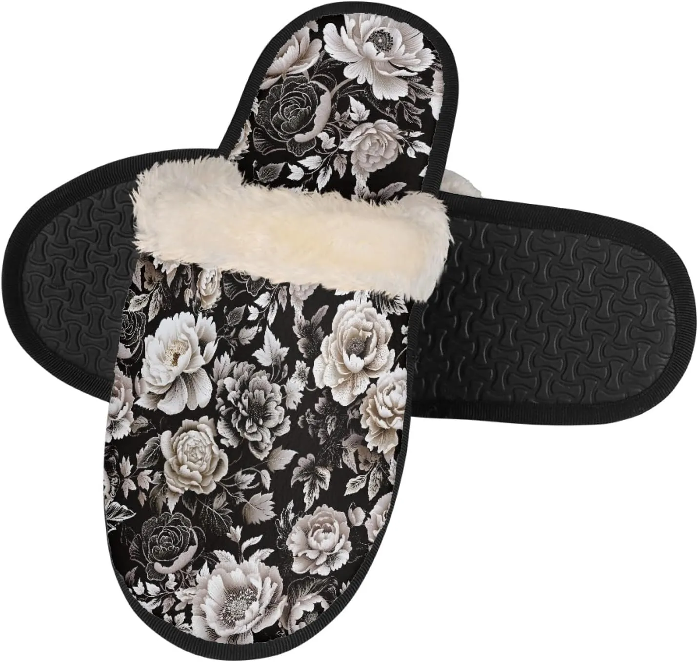 Yzaoxia House Slippers for Women Girls Soft Cozy Bedroom Slippers Fuzzy Warm Winter Anti Slip