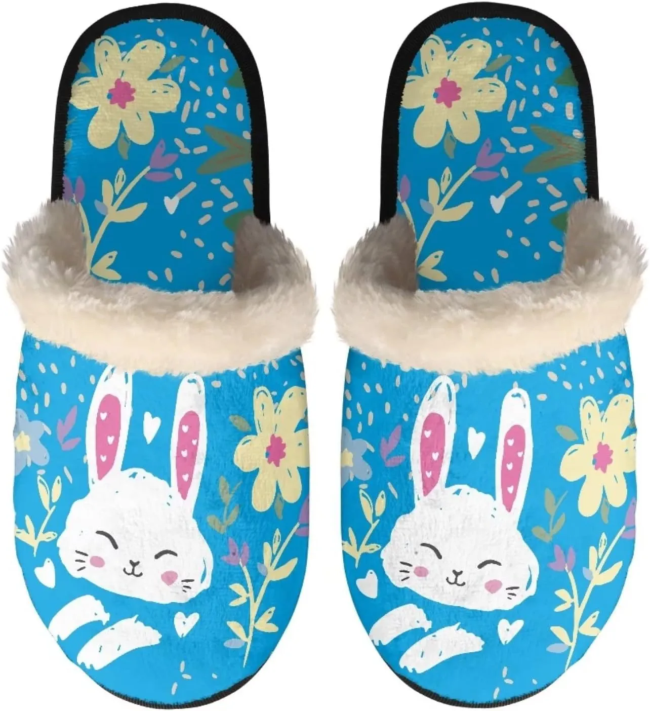 Yzaoxia House Slippers for Women Soft Cozy Winter Slippers Indoor Lightweight Plush Bedroom Slippers