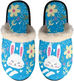 Yzaoxia House Slippers for Women Soft Cozy Winter Slippers Indoor Lightweight Plush Bedroom Slippers