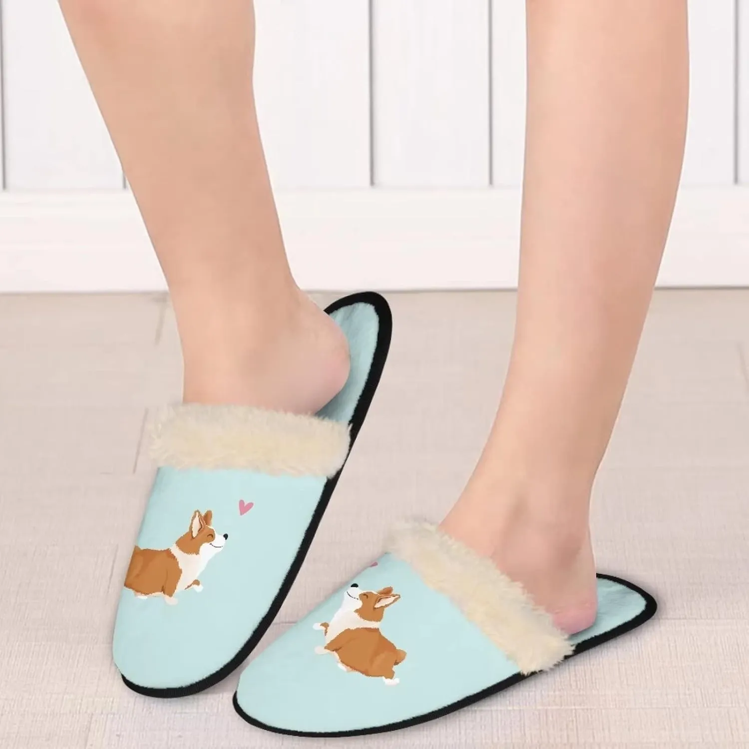 Yzaoxia House Slippers for Women Soft Cozy Winter Slippers Indoor Lightweight Plush Bedroom Slippers