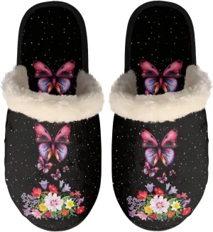 Yzaoxia House Slippers Women XS-XL Plush Lightweight Bedroom Slippers Indoor Fuzzy Slippers Winter