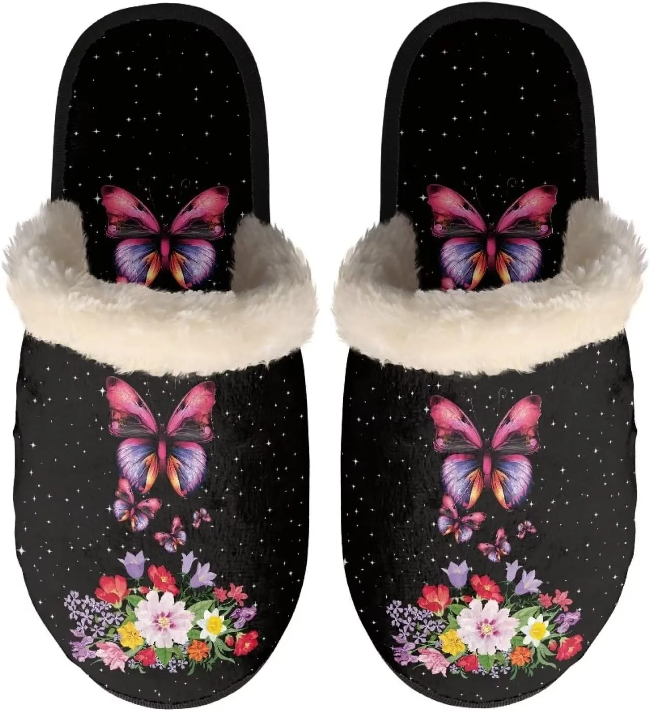 Yzaoxia House Slippers Women XS-XL Plush Lightweight Bedroom Slippers Indoor Fuzzy Slippers Winter