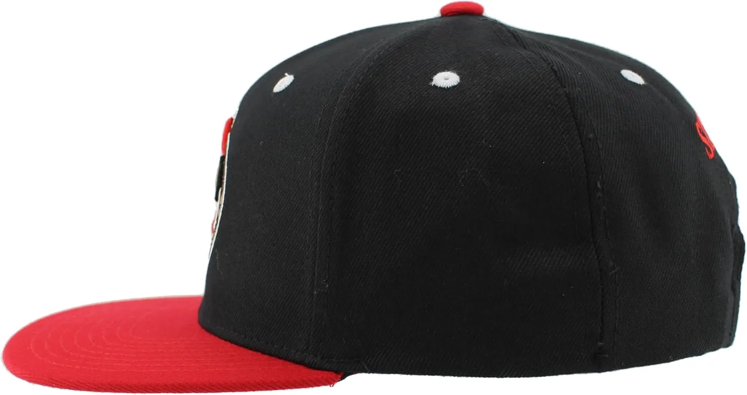 ZHATS NHL Officially Licensed Adjustable Snapback Hat Flat Bill Z11 Icon Two Color