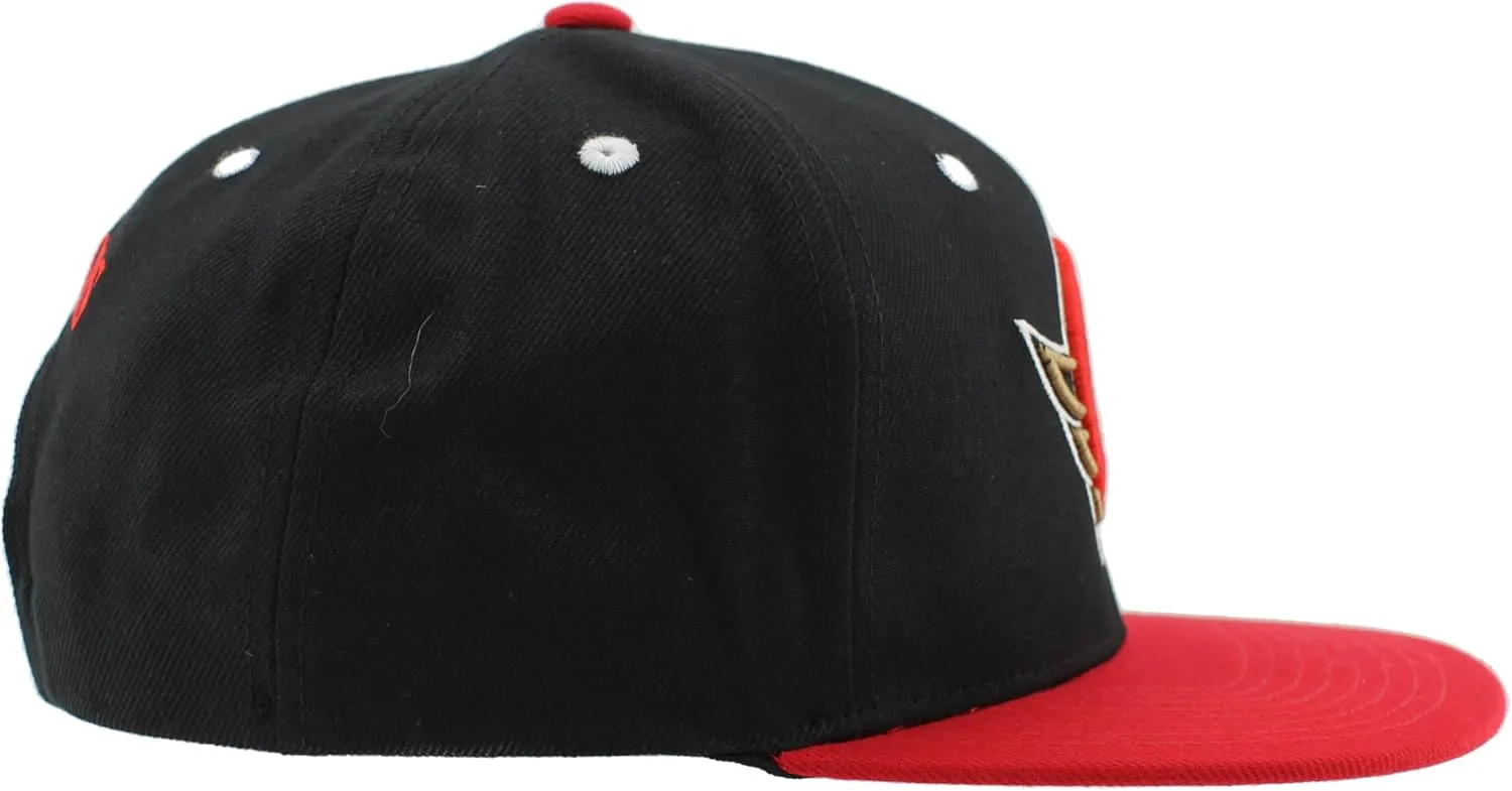 ZHATS NHL Officially Licensed Adjustable Snapback Hat Flat Bill Z11 Icon Two Color