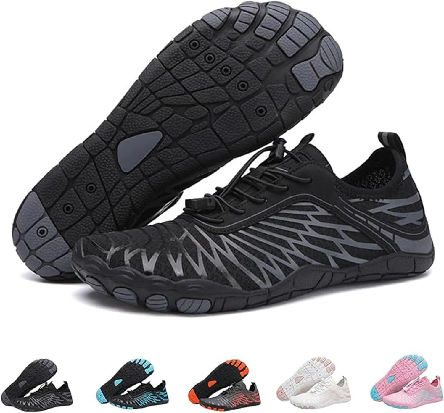 Zureto Hike Barefoot Shoes Womens Mens, Unisex Healthy Non-Slip Barefoot Grounded Shoes