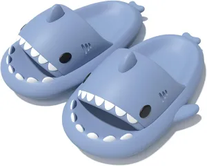 Zureto Shark Slides Unisex - Cute Rainbow Cloudy Sharks for Women Mens Adult