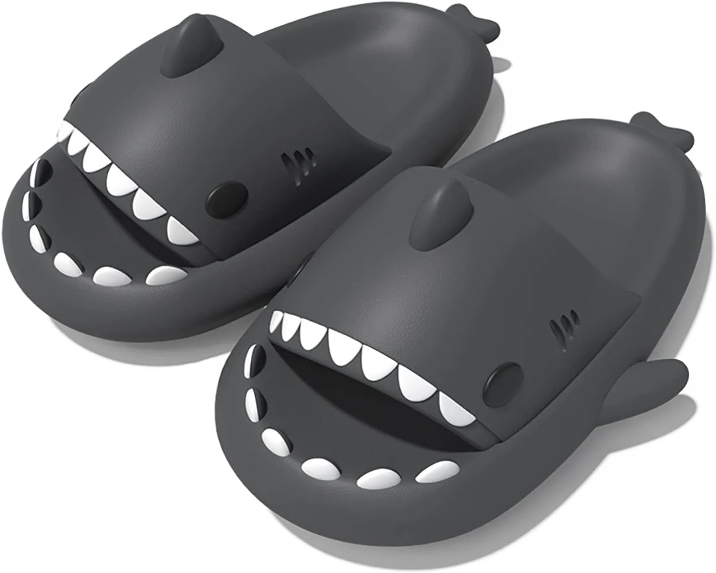 Zureto Shark Slides Unisex - Cute Rainbow Cloudy Sharks for Women Mens Adult