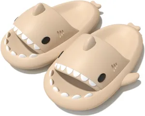 Zureto Shark Slides Unisex - Cute Rainbow Cloudy Sharks for Women Mens Adult