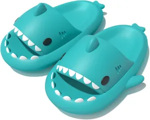 Zureto Shark Slides Unisex - Cute Rainbow Cloudy Sharks for Women Mens Adult