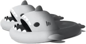 Zureto Shark Slides Unisex - Cute Rainbow Cloudy Sharks for Women Mens Adult